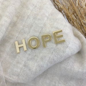 Gold plated letter pins Attach your initials or any phrase you want to customize your bag image 10