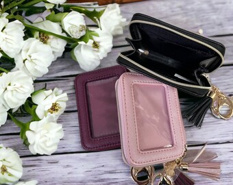 Rectangle wallet Ita coin keychain pouch, display pins and store your small items!