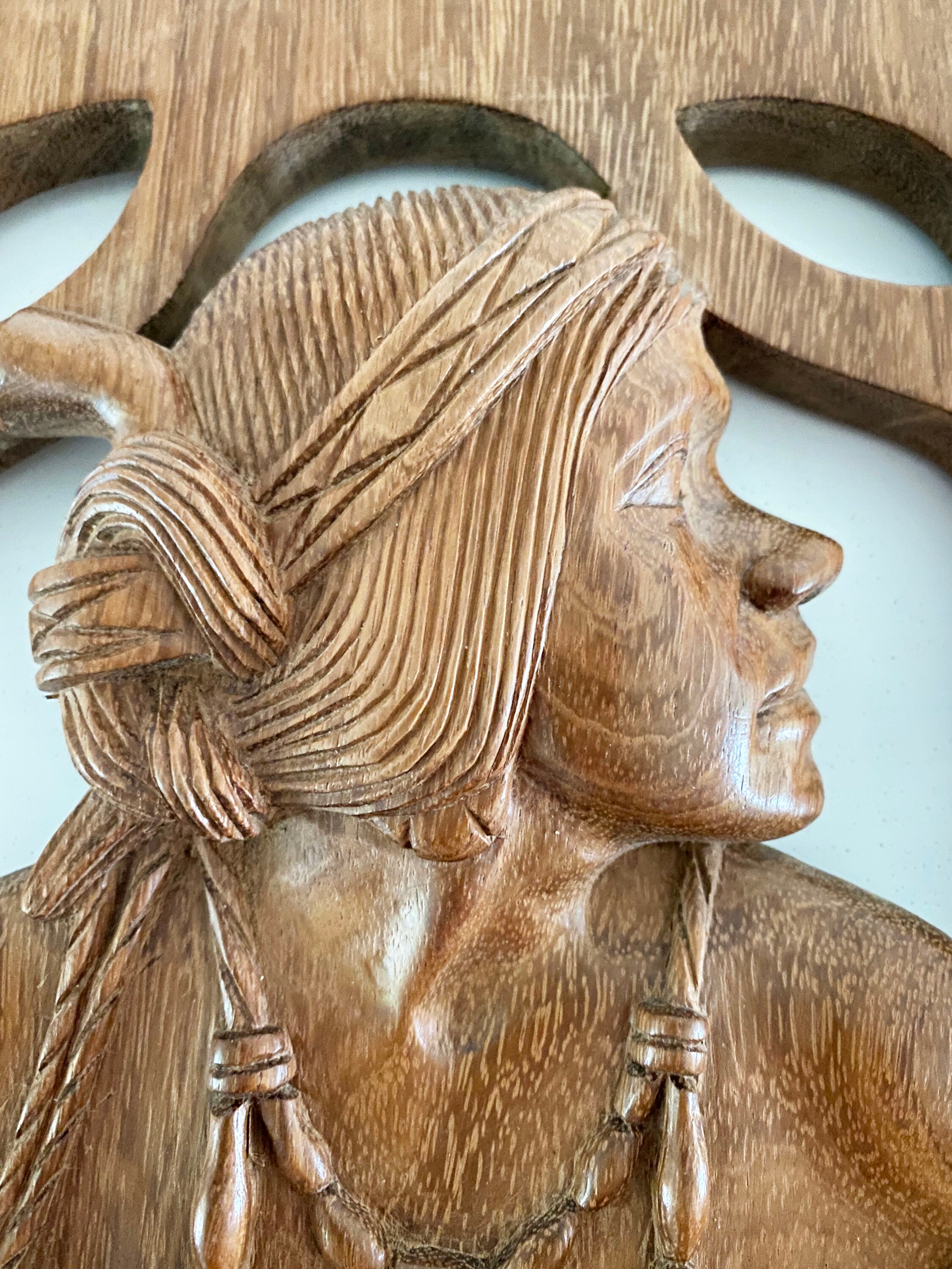 Unique Hand Carved Wood Ethnic Wall Art Native Wall Decor Etsy