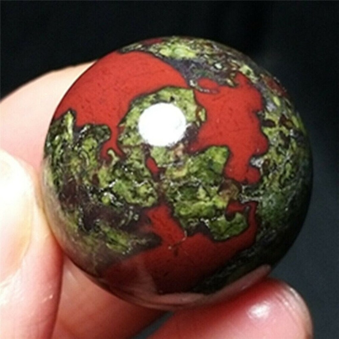 Natural Rough Dragon Blood Stone Jasper Crystal Ball - Etsy