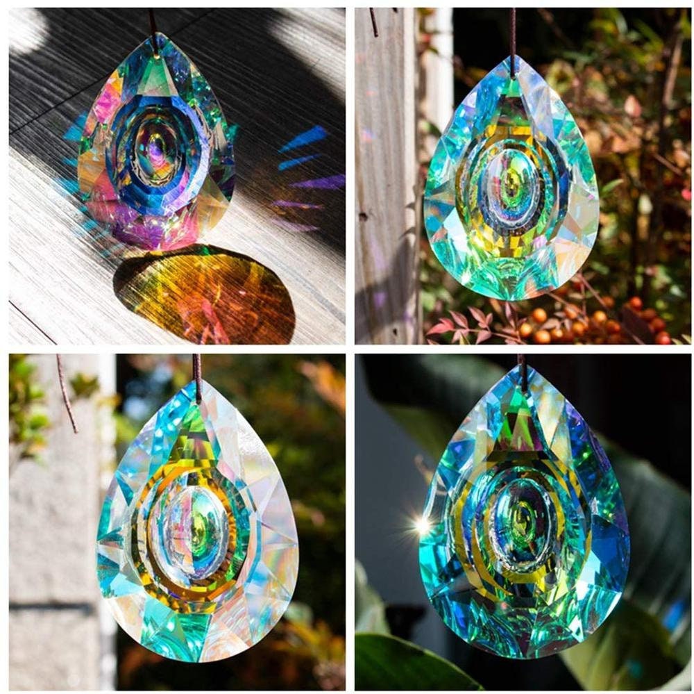 Hanging Crystals Prism Suncatcher for Windows Decoration 76mm Etsy UK