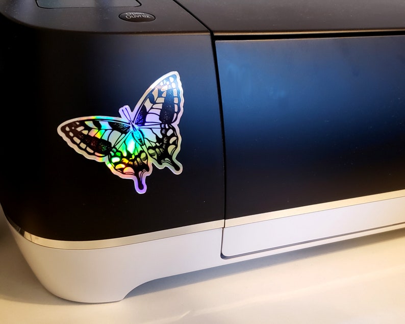 Download Holographic Butterfly Vinyl Sticker Art Minimal Butterfly ...