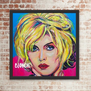 Debbie Harry, Blondie print, vintage,music gig, limited edition art print available in different sizes, great home, pub, cafe, bar wall art