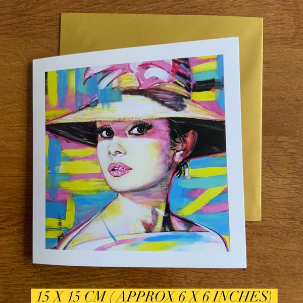 Audrey Hepburn Card - Etsy UK