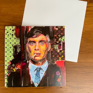 Kartka z pozdrowieniami Tommy'ego Shelby'ego, idealna dla fanów Peaky Blinders