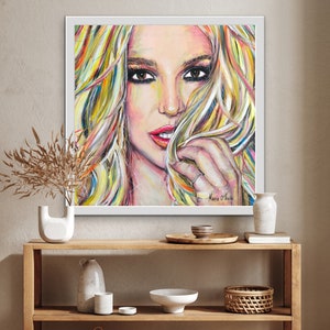 Britney Spears, the woman in me, limited edition portrait prints