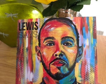 Tarjeta de cumpleaños de Lewis Hamilton, ideal para fans de la F1