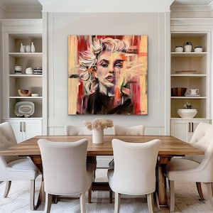 Marilyn Monroe portrait print, Marilyn Monroe wall art, Marilyn gift, Marilyn original artwork, sent unframed, different print sizes