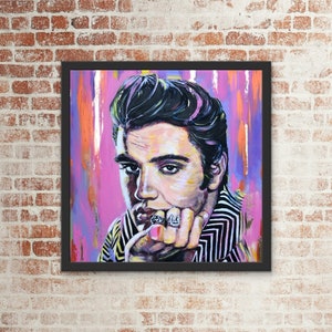 Elvis Presley portrait print, different sizes available, sent unframed, ideal for Elvis fans,