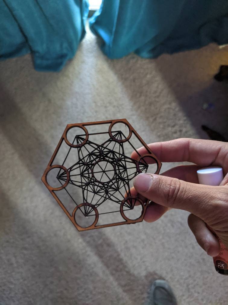 Metatron's Cube Stencil Etsy
