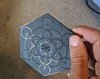 Sacred Geometry Mini Crystal Grid