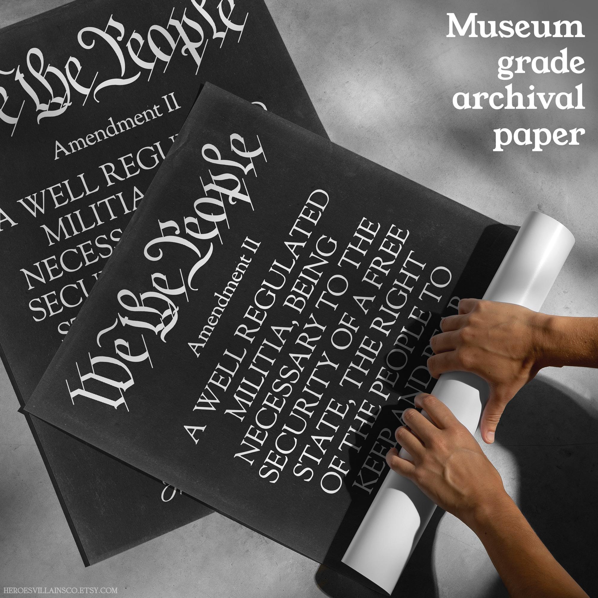 2nd Amendment Poster – We the People, United States Constitution ...