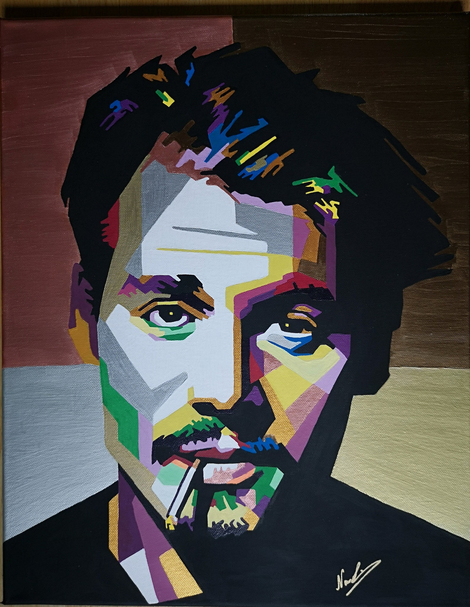 Johnny Depp Pop Art Painting Portrait | Etsy