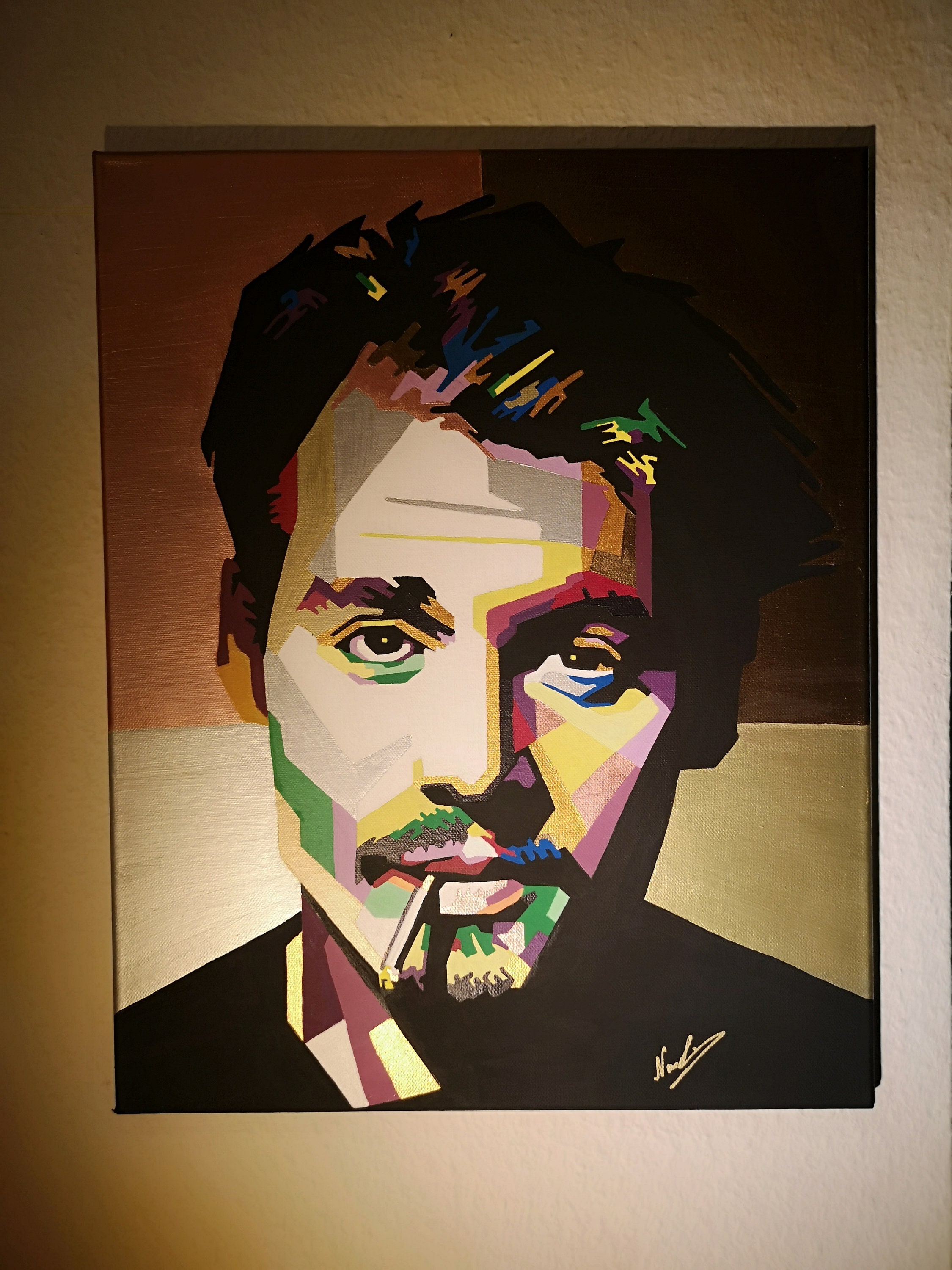 Johnny Depp Pop Art Painting Portrait | Etsy