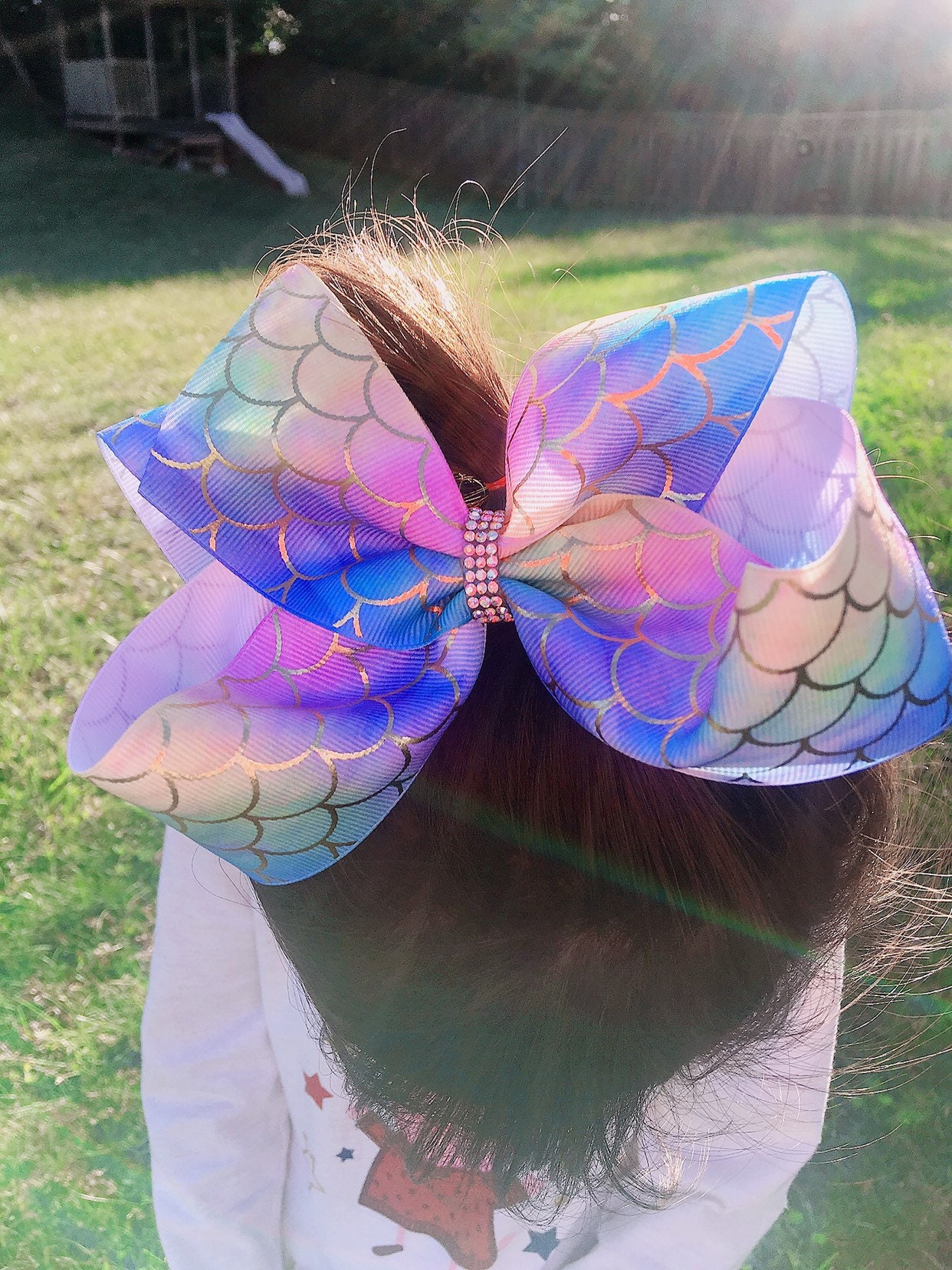 JoJo Siwa Big Rainbow Mermaid Hair Bows