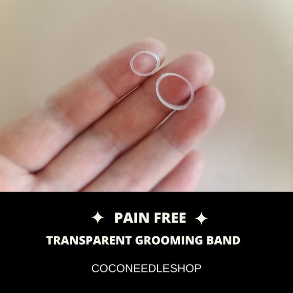 Coco Transparent Grooming Band/ Transparent Baby hair band/ high quality elastic band/ Pain Free
