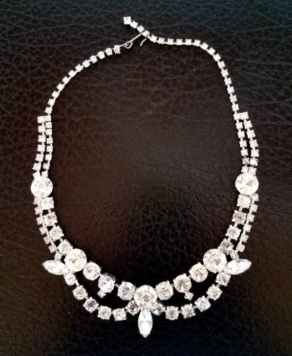 Rhinestone Bib Choker