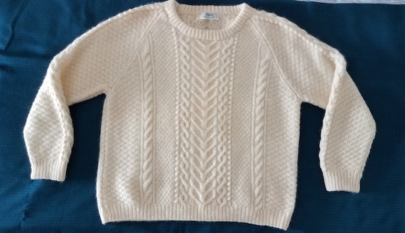 Men's Vintage Aran Fisherman Sweater