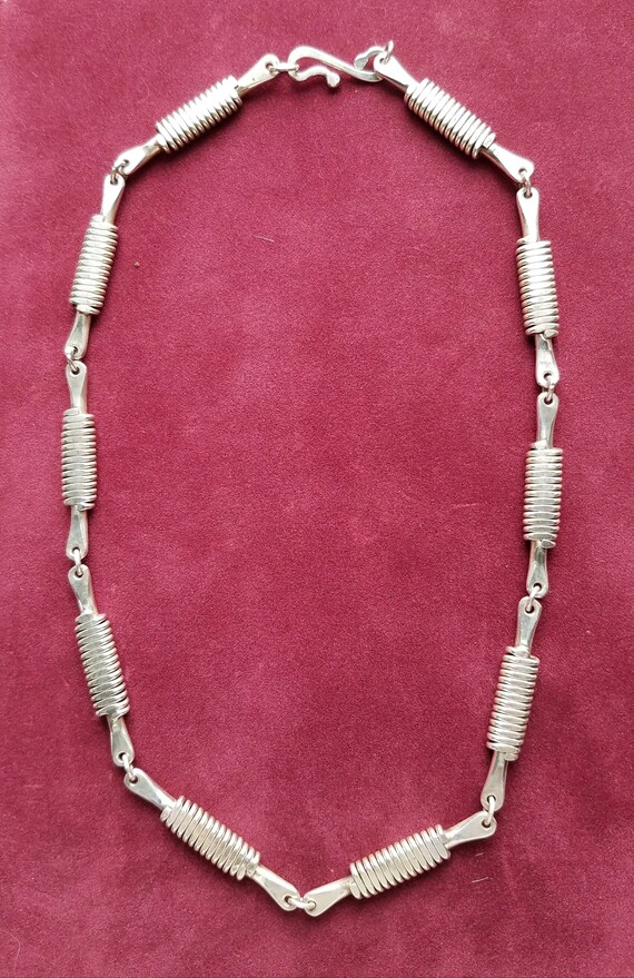 Handmade Chunky Silver Necklace