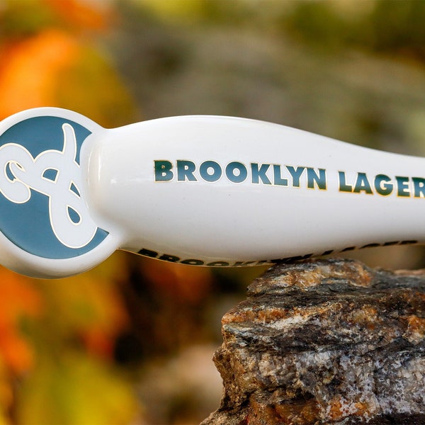 Brooklyn Brewery Lager tap handle with bottle opener, Bar Tap, NY, NYC, New York, Brooklyn, beer, brewery handle, home brew gift