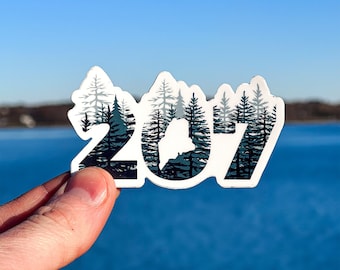 207 pine tree state sticker, maine sticker, pine tree sticker, maine decal