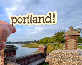 portland maine sticker, portland sticker, maine sticker, maine decal