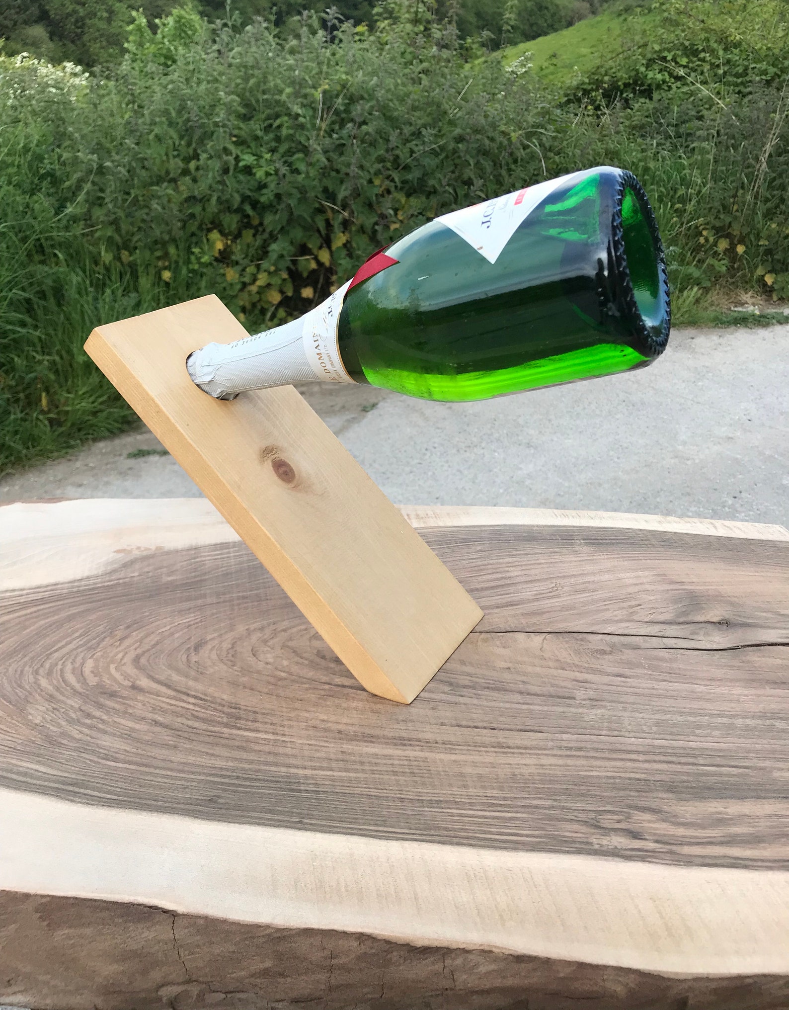 Floating Champagne Bottle Stand/holder Etsy