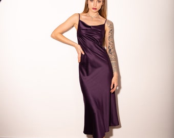 light purple silk dress