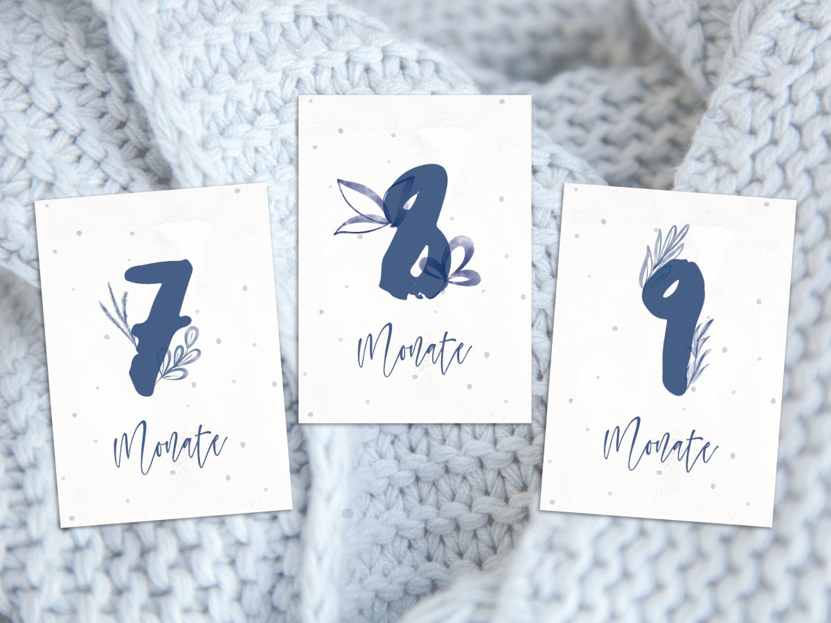 Development Cards Baby's First Year - Milestones - 14 Printable Baby Development Cards ...