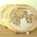 Moon map wooden. Montessori puzzle map of the moon. Home decor, educational toys, home school, space puzzle, Astronomical study guide