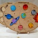 Solar system puzzle. Wooden planetary system puzzle. Montessori toys for Kids. Educational toy, housewarming gift. Personalized puzzle