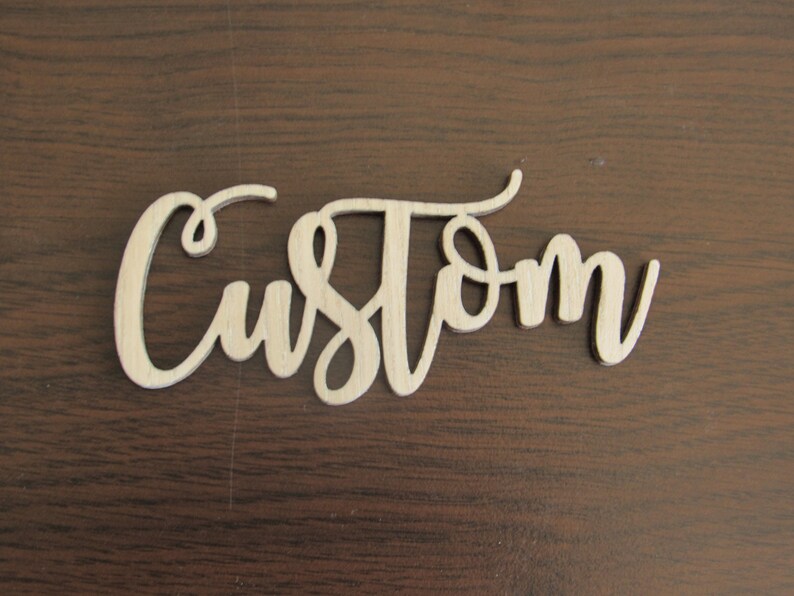 Custom word