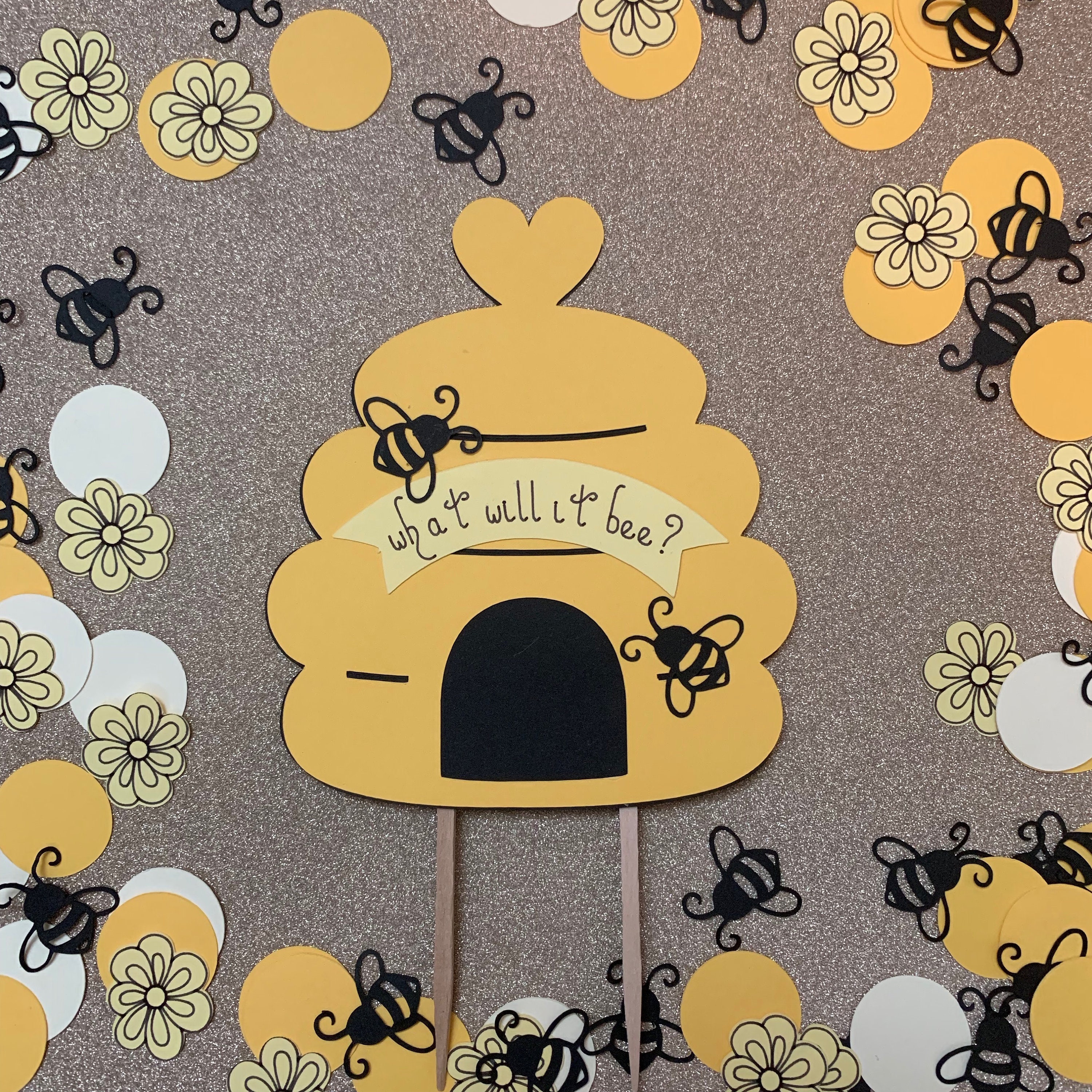 Gender Reveal Cake Topper What Will It Bee Bee Themed Etsy Gender Reveal Cake Topper What Will It Bee Bee Themed Etsy