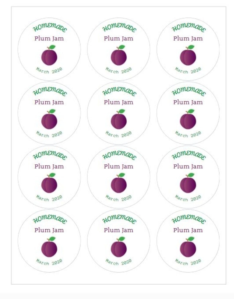 Homemade jam labels uk