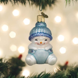 Hand-Blown Glass 1st Christmas Ornament: Newborn Keepsake