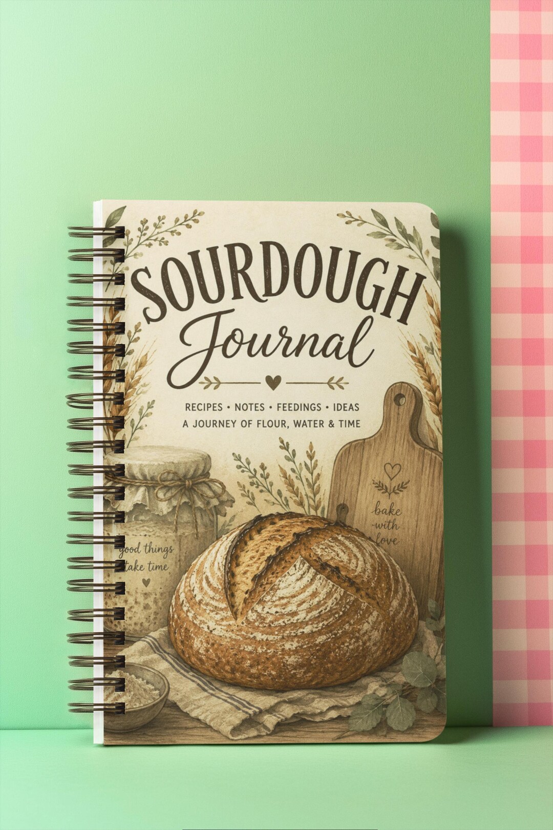 Sourdough Journal, Bread Baking Notebook, Recipe Notebook, Artisan ...