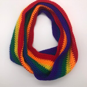 Rainbow Infinity Scarf