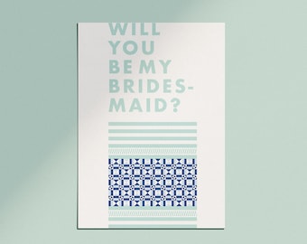 Bridesmaid Proposal Cards | 6 Bridesmaid, 2 Maid of Honor Cards