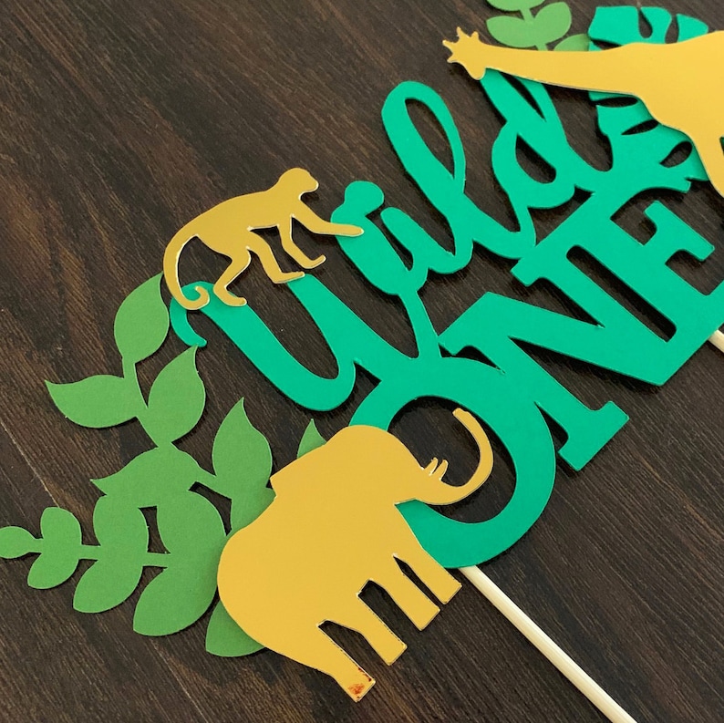 Safari Cake Topper Safari Birthday Cake topper First Etsy