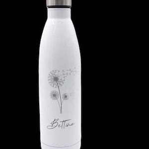 Personalized drinking bottle 750 ml | Camping gift | Stainless steel bottle | Thermos bottle cold and heat protection | Birthday gift woman