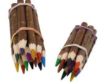 Crayons de bois d'écorce