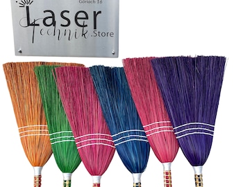 Strohbesen eingefärbt I Maisstrohbesen