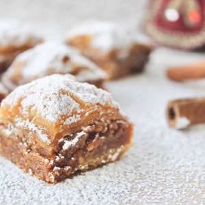 Kaneelbaklava, Libanees snoepgoed, baklawa, kaneelbaklava