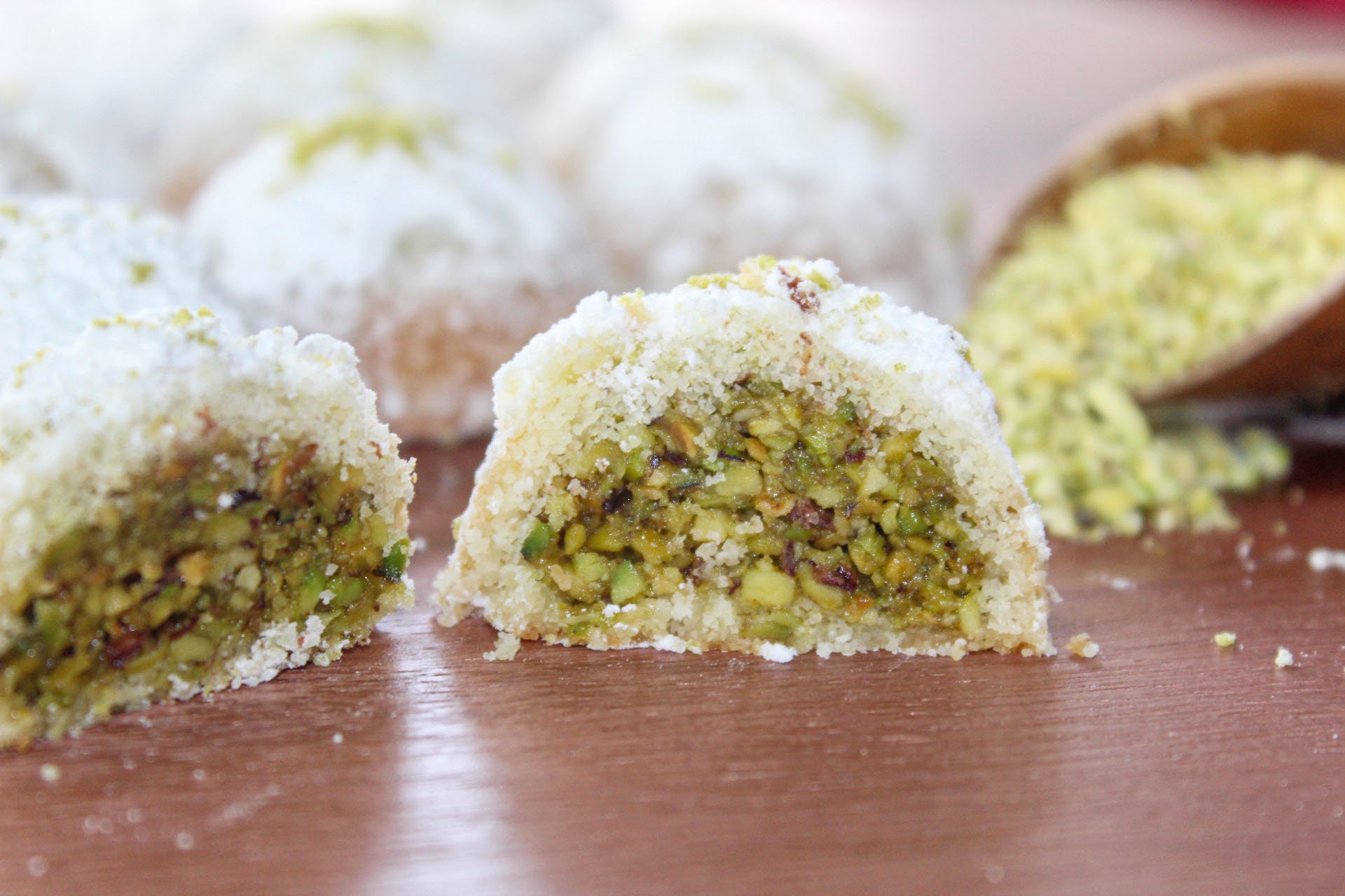 Pistachio Maamoul Pistachio Cookies Pistachio Semolina Etsy