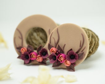 Flower bouquet brooch, polymer clay brooch, polymer clay flower brooch, polymer clay rose brooch, polymer clay flower jewelry, botanical