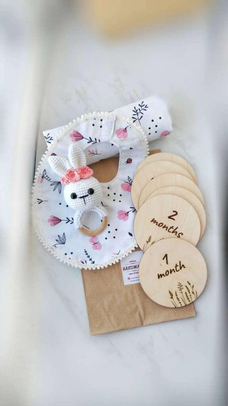Baby girl gift basket for mom to be Baby girl announcement gift box