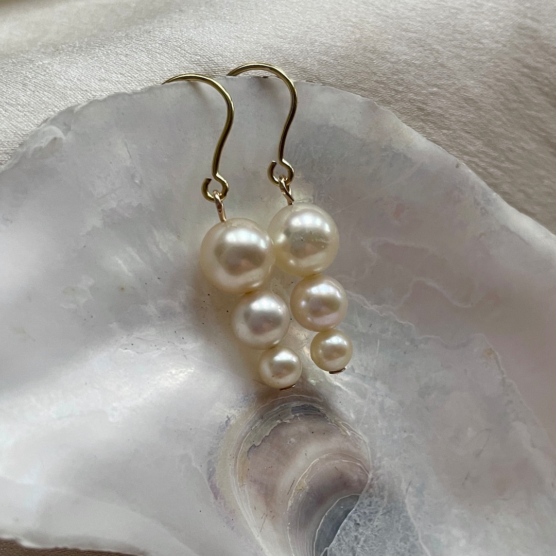 1 3/4" Diamantgeschliffene Bambus Ohrringe Aus Echtem 10K Gelbgold   Creolen, Goldum NYC Einzel Ohrring Gold