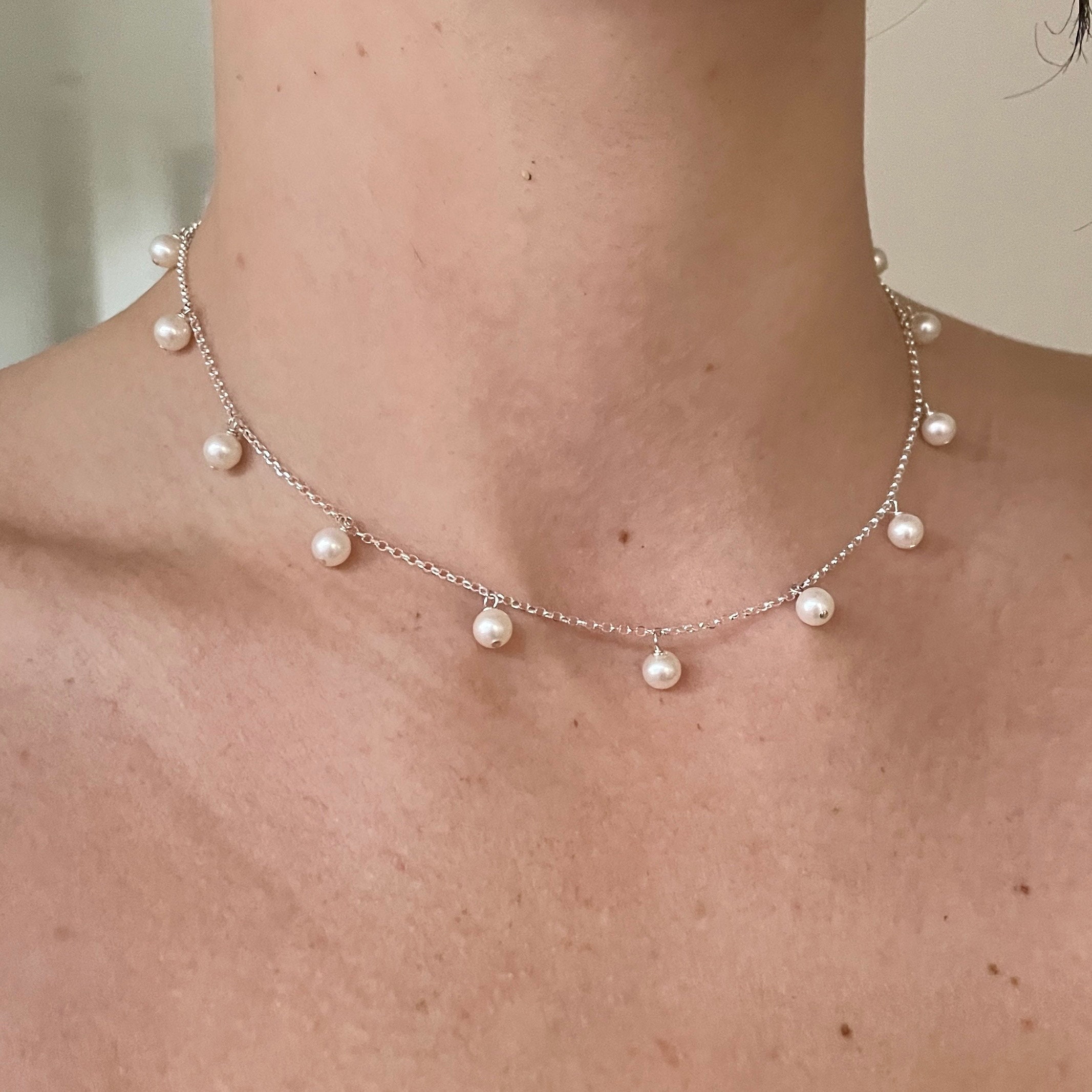 Spaced out shop pearl necklace