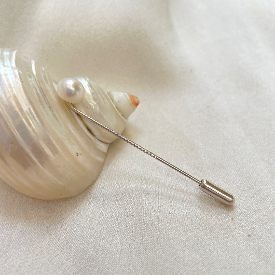 mens pearl tie pin