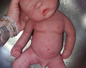 Full body silicone baby boy 18&quot; Newborn baby doll Brody